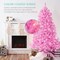 Artificial Christmas Tree Hinged Pine with 250 Lights, 1,000 Tips & Foldable Base Pre-Lit Outdoor Holiday Decor